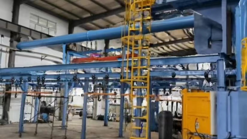 砂带机橡胶轮_履带式清砂机_橡胶履带打砂清理机