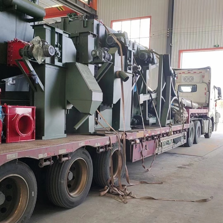 打沙除锈机视频_砂带除锈机_吊挂打砂除锈机