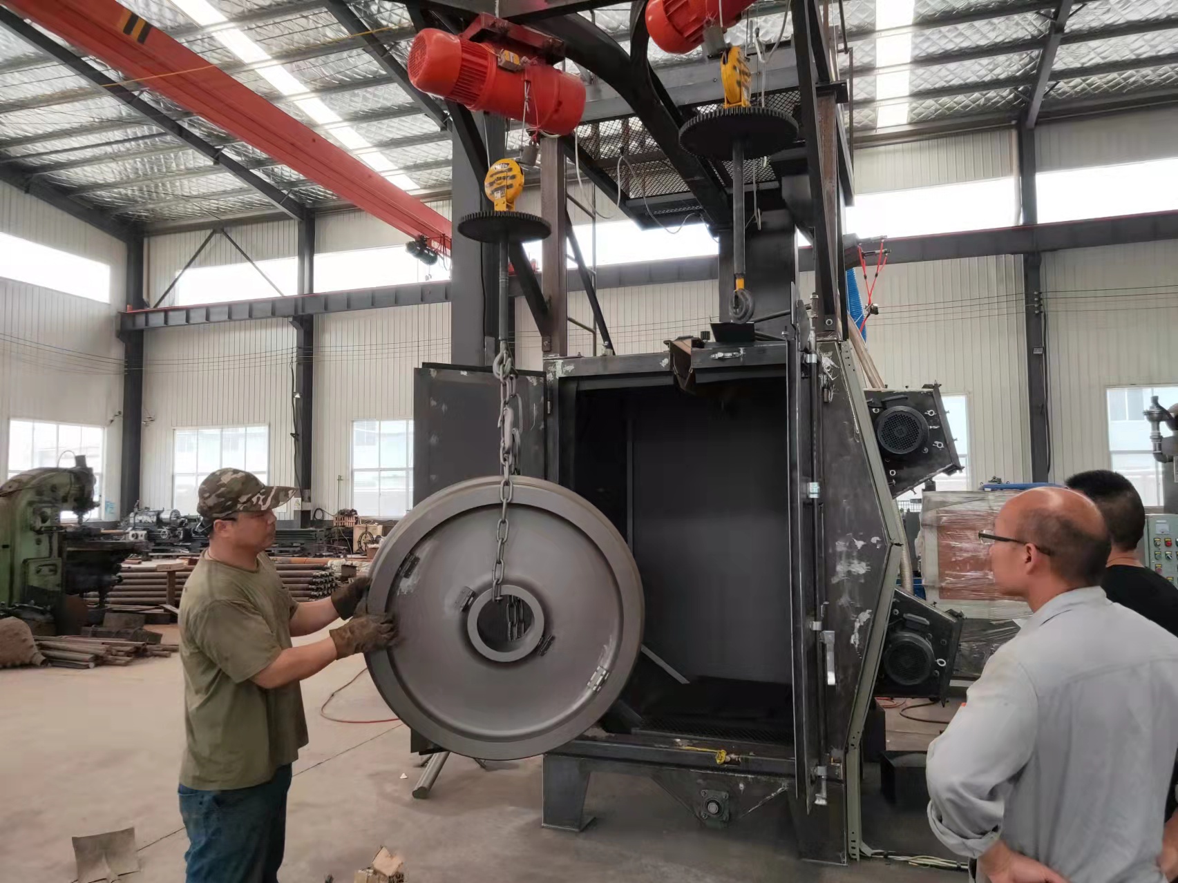 砂轮机磨铝_铝模具打砂机_铝合金打砂机