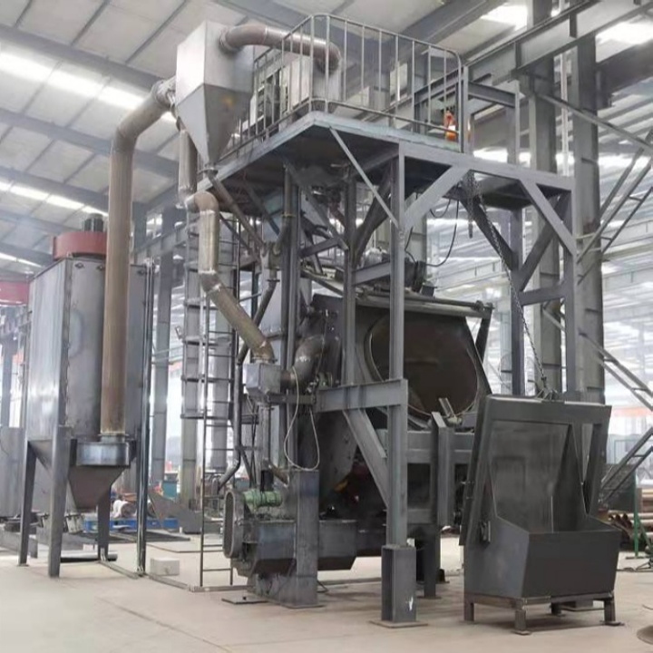 型钢轻抛丸砂机结构打孔图_轻型钢结构抛丸打砂机_抛丸机钢砂多少钱一吨