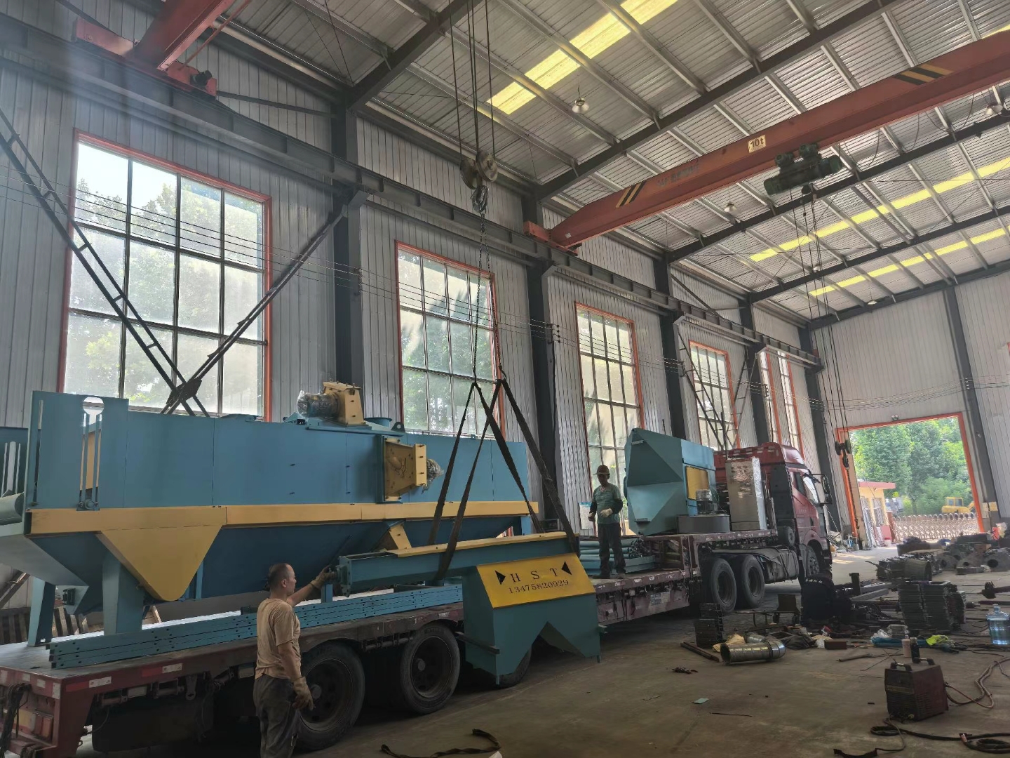 钢履带式抛丸机_钢履带抛丸打砂机_铸造抛丸机履带安装视频