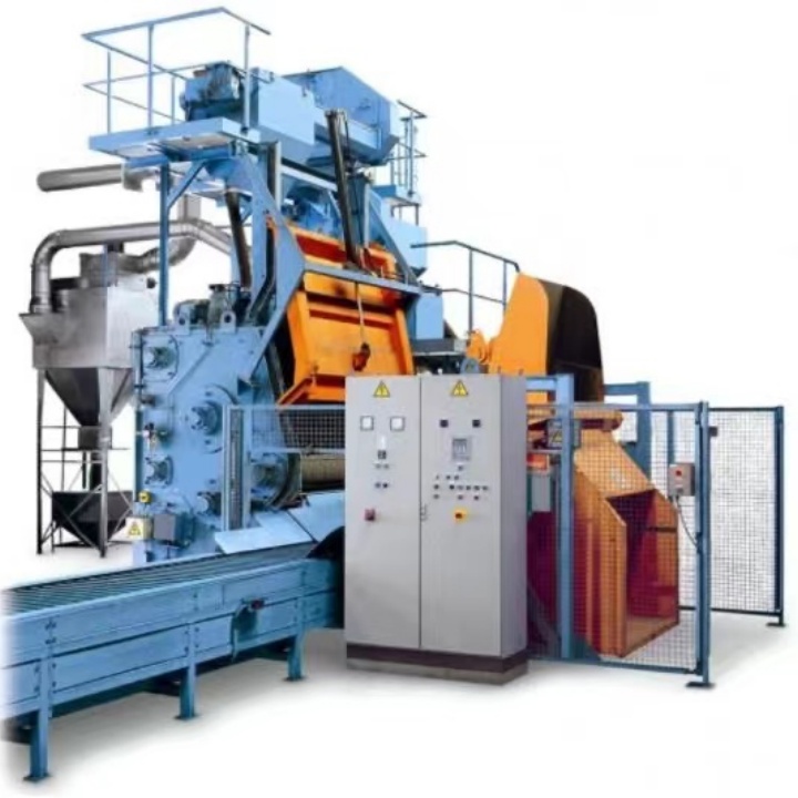 金属锻造件抛丸除锈机_抛丸除锈机工作视频_机械抛丸除锈