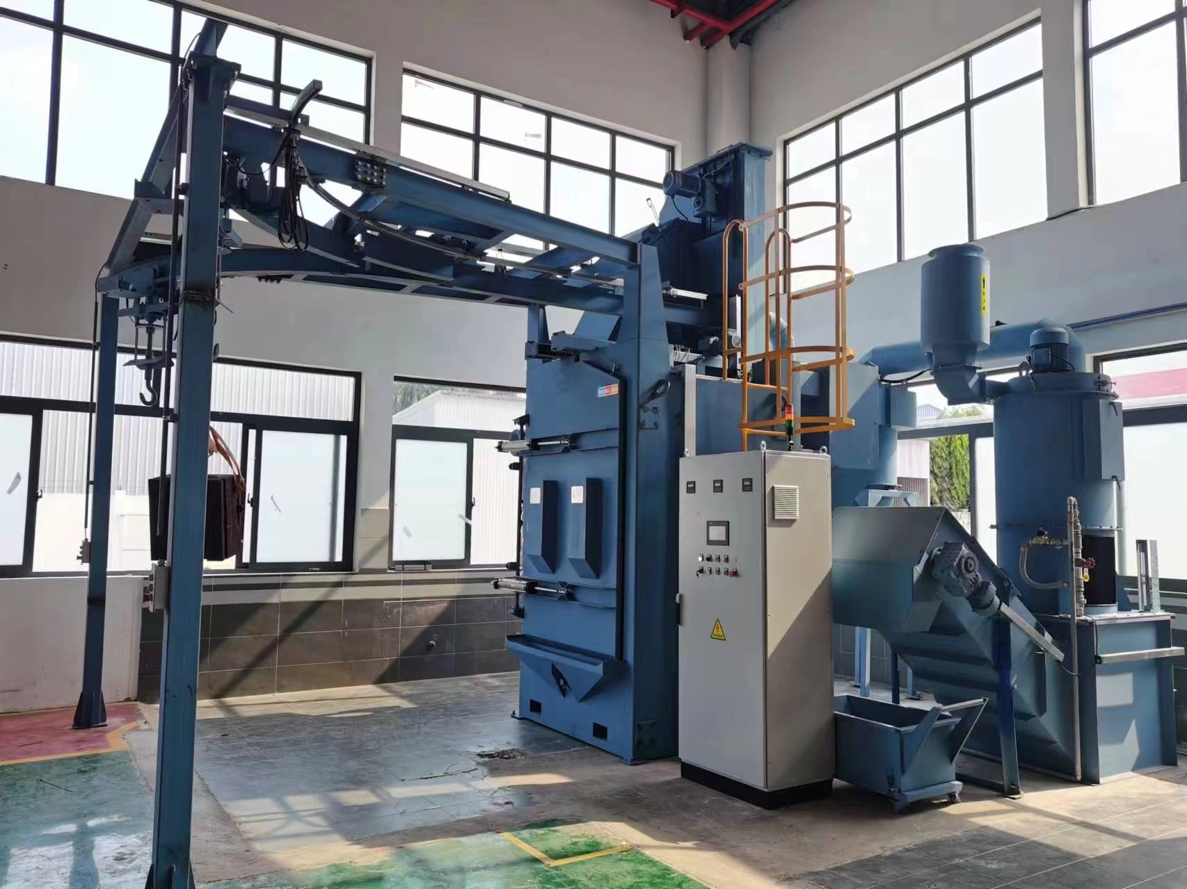 除锈抛丸机工作原理_护栏抛丸除锈机_除锈抛丸机操作步骤视频