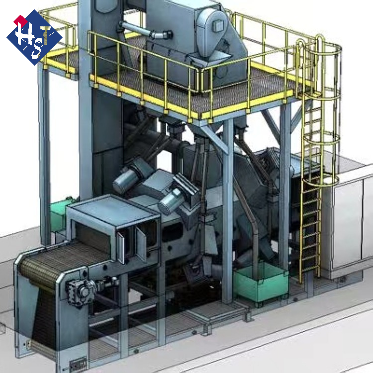 抛丸机平面图_平车式抛丸机_水平移动抛丸机