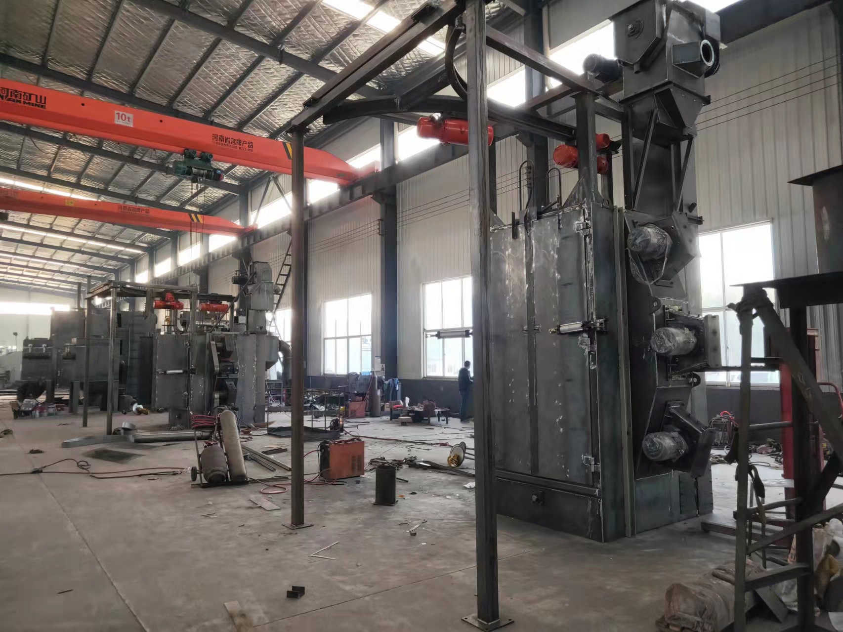 车载路面抛丸机_汽车底盘抛丸机_底盘抛光